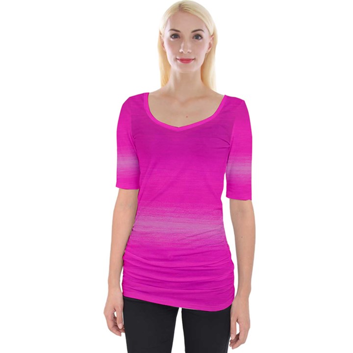 Ombre Wide Neckline Tee