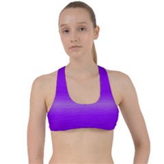 Ombre Criss Cross Racerback Sports Bra by ValentinaDesign