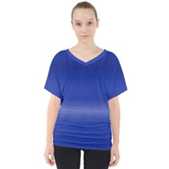 Ombre V-neck Dolman Drape Top