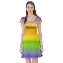 Ombre Short Sleeve Skater Dress by ValentinaDesign