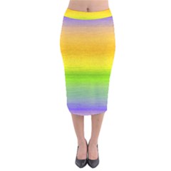 Ombre Velvet Midi Pencil Skirt by ValentinaDesign