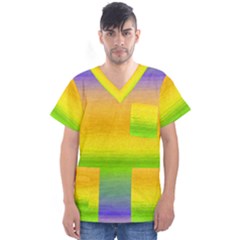 Ombre Men s V-neck Scrub Top