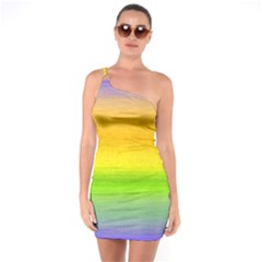 Ombre One Soulder Bodycon Dress