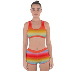 Ombre Racerback Boyleg Bikini Set