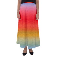 Ombre Flared Maxi Skirt