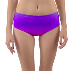 Ombre Reversible Mid-waist Bikini Bottoms