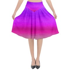 Ombre Flared Midi Skirt by ValentinaDesign