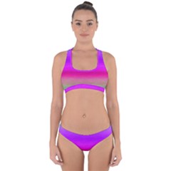 Ombre Cross Back Hipster Bikini Set