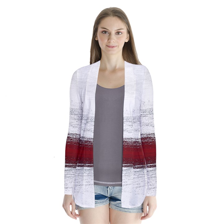 Ombre Drape Collar Cardigan