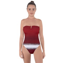 Ombre Tie Back One Piece Swimsuit