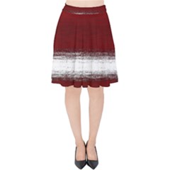 Ombre Velvet High Waist Skirt