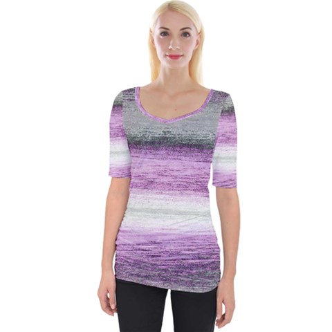 Ombre Wide Neckline Tee by ValentinaDesign