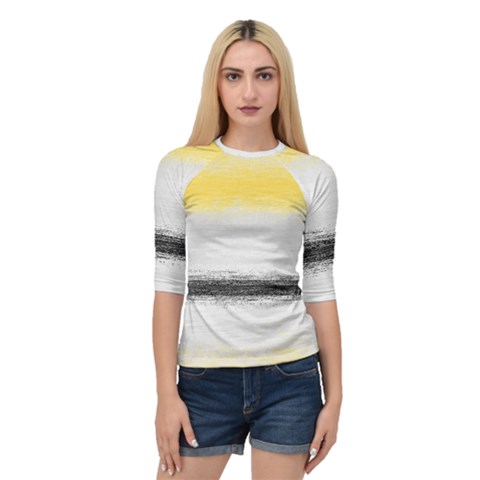 Ombre Quarter Sleeve Raglan Tee by ValentinaDesign