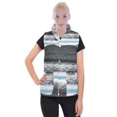 Ombre Women s Button Up Puffer Vest by ValentinaDesign