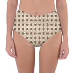 Native American Pattern Reversible High-waist Bikini Bottoms by linceazul