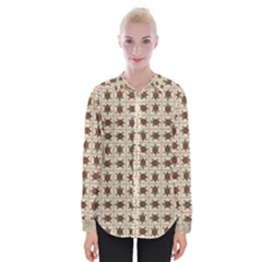 Native American Pattern Womens Long Sleeve Shirt