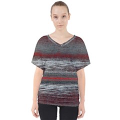 Ombre V-neck Dolman Drape Top