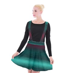 Ombre Suspender Skater Skirt