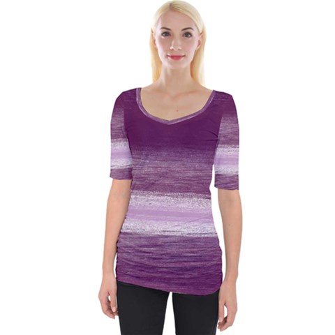 Ombre Wide Neckline Tee by ValentinaDesign