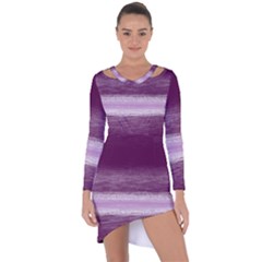 Ombre Asymmetric Cut-out Shift Dress