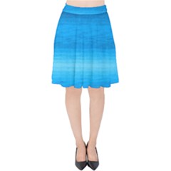 Ombre Velvet High Waist Skirt