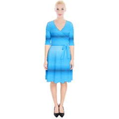 Ombre Wrap Up Cocktail Dress