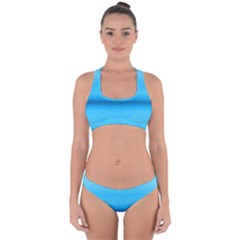 Ombre Cross Back Hipster Bikini Set