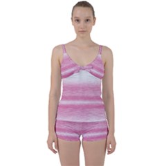 Ombre Tie Front Two Piece Tankini