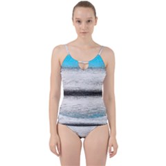 Ombre Cut Out Top Tankini Set