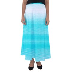 Ombre Flared Maxi Skirt