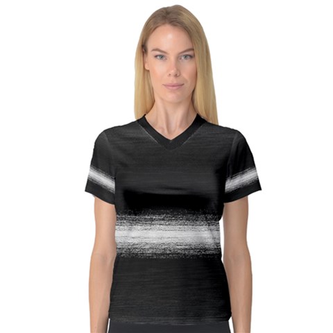 Ombre V-neck Sport Mesh Tee by ValentinaDesign