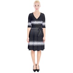 Ombre Wrap Up Cocktail Dress