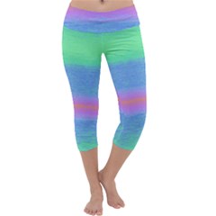 Ombre Capri Yoga Leggings by ValentinaDesign