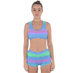 Ombre Racerback Boyleg Bikini Set