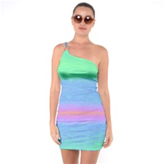 Ombre One Soulder Bodycon Dress by ValentinaDesign