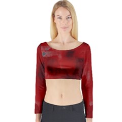 Ombre Long Sleeve Crop Top by ValentinaDesign