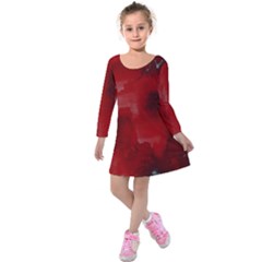 Ombre Kids  Long Sleeve Velvet Dress by ValentinaDesign