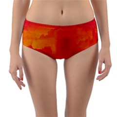 Ombre Reversible Mid-waist Bikini Bottoms