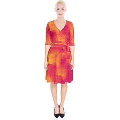 Ombre Wrap Up Cocktail Dress