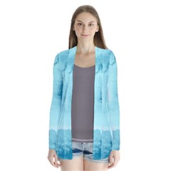 Ombre Drape Collar Cardigan