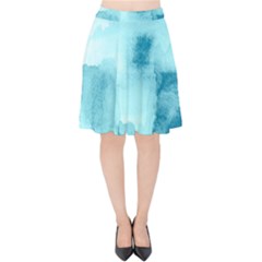 Ombre Velvet High Waist Skirt