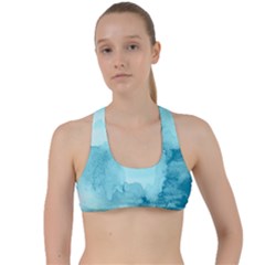 Ombre Criss Cross Racerback Sports Bra