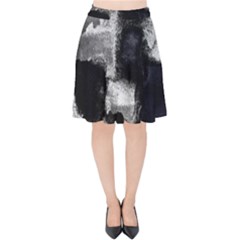 Ombre Velvet High Waist Skirt