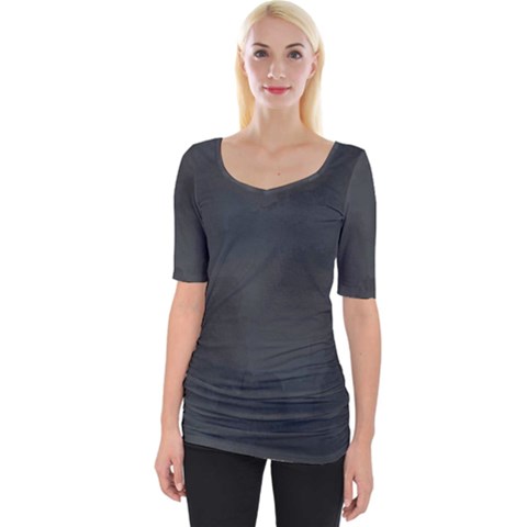 Ombre Wide Neckline Tee by ValentinaDesign