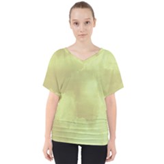 Ombre V-neck Dolman Drape Top