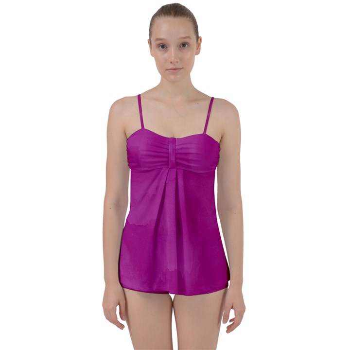 Ombre Babydoll Tankini Set