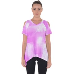 Ombre Cut Out Side Drop Tee