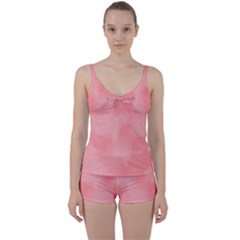 Ombre Tie Front Two Piece Tankini