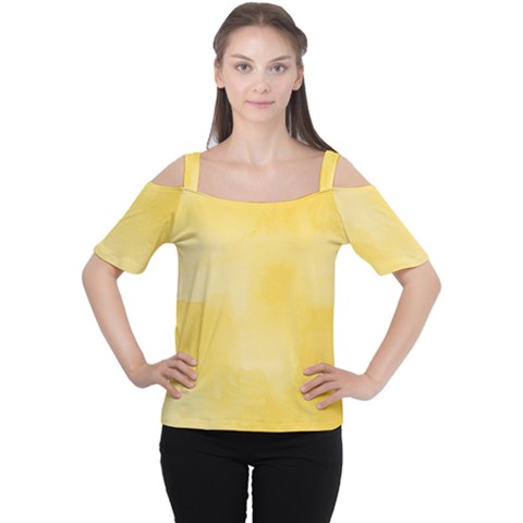 Ombre Cutout Shoulder Tee by ValentinaDesign