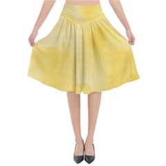 Ombre Flared Midi Skirt